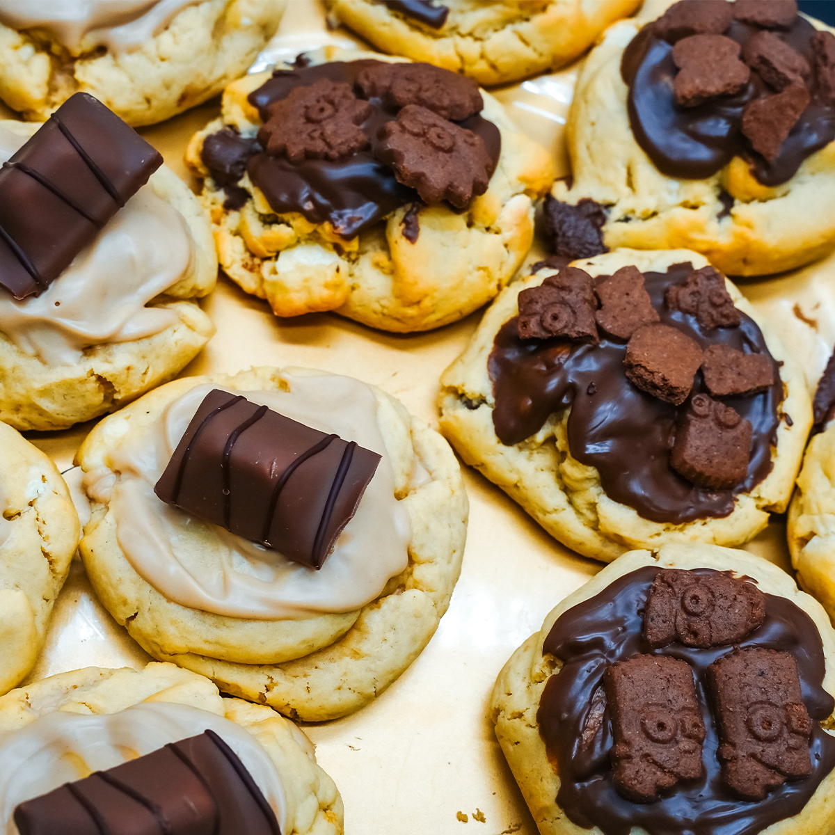 Crumble Cookies Simpson y Kinder de Las Tartitas de Merxe
