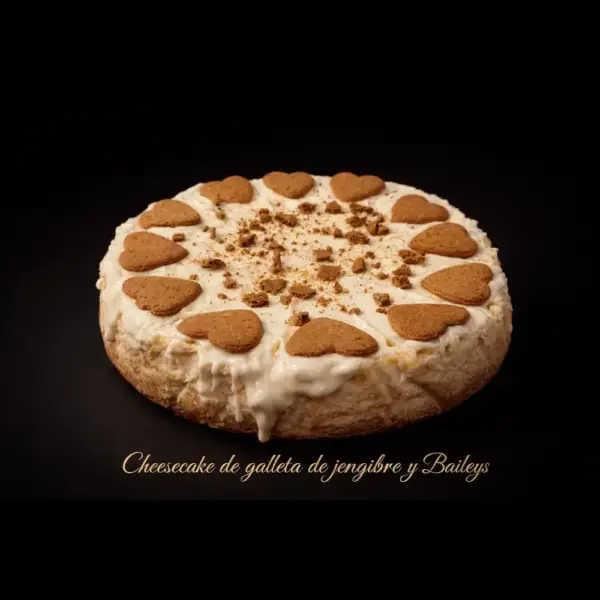 Tarta de licor y galleta de jengibre
