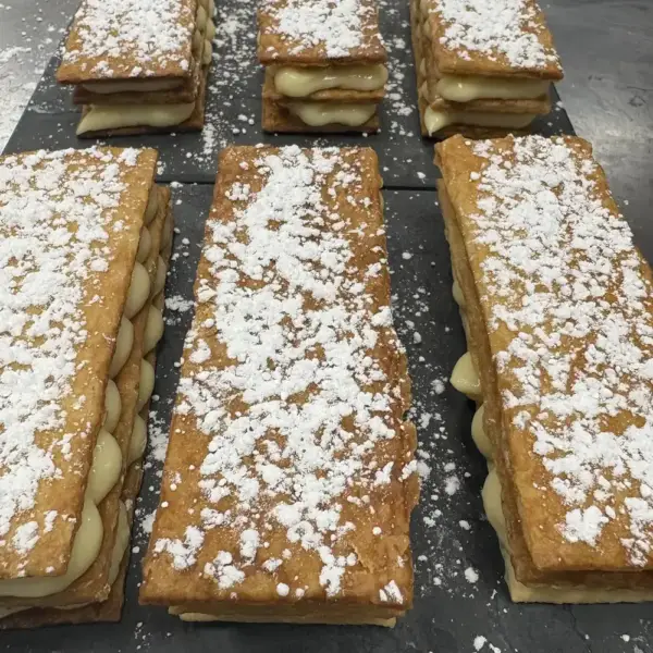 Milhojas de crema
